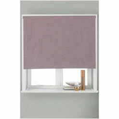 Riva Home Mauve Purple Twilight Thermal Blackout Roller Blind