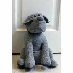 Riva Home Grey Herringbone Dog Doorstop