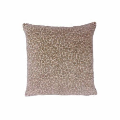 Riva Home Riva Paoletti Taupe Beige Leo Animal Print Polyester Filled Cushion